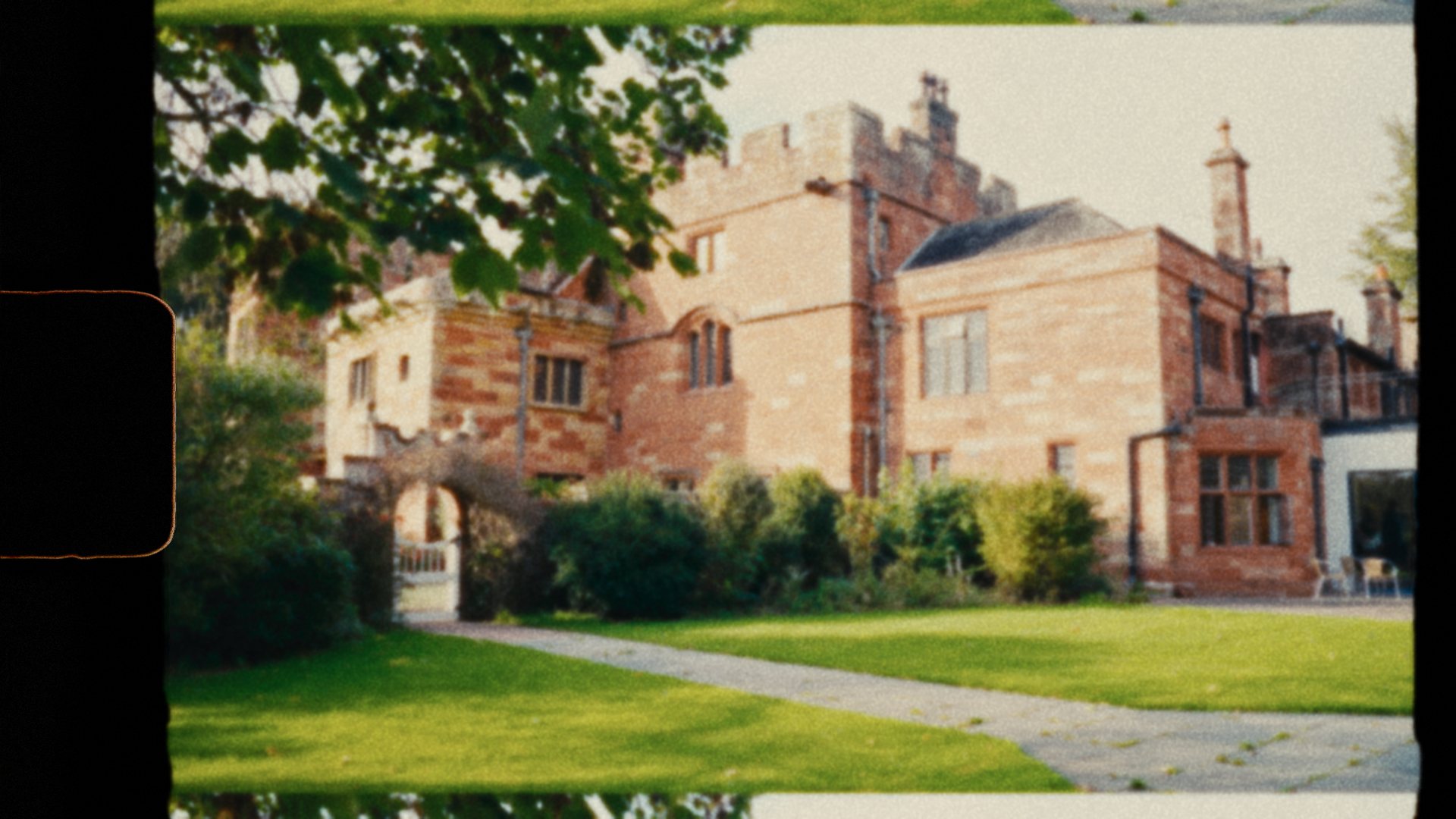 A country house venue, on Super 8 film